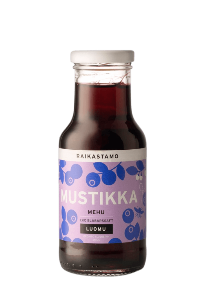 Luomu mustikkamehu